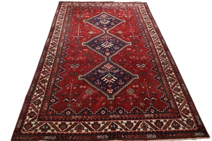 APPROX 12' 8" x 9' 7" HANDMADE WOOL RUG