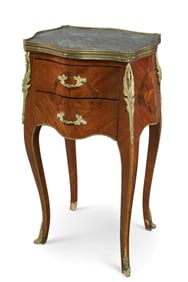 FRENCH MARBLE TOP NIGHTSTAND