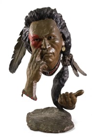 MARK HOPKINS NATIVE AMERICAN SCULPTURE