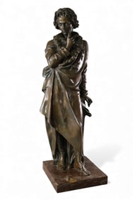 LARGE LUDWIG VAN BEETHOVEN BRONZE