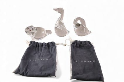 3 STEUBEN FIGURES