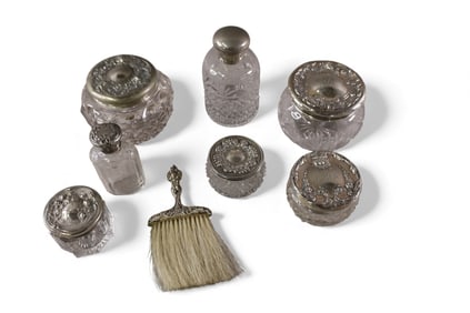 8 DRESSER JARS & PERFUMES