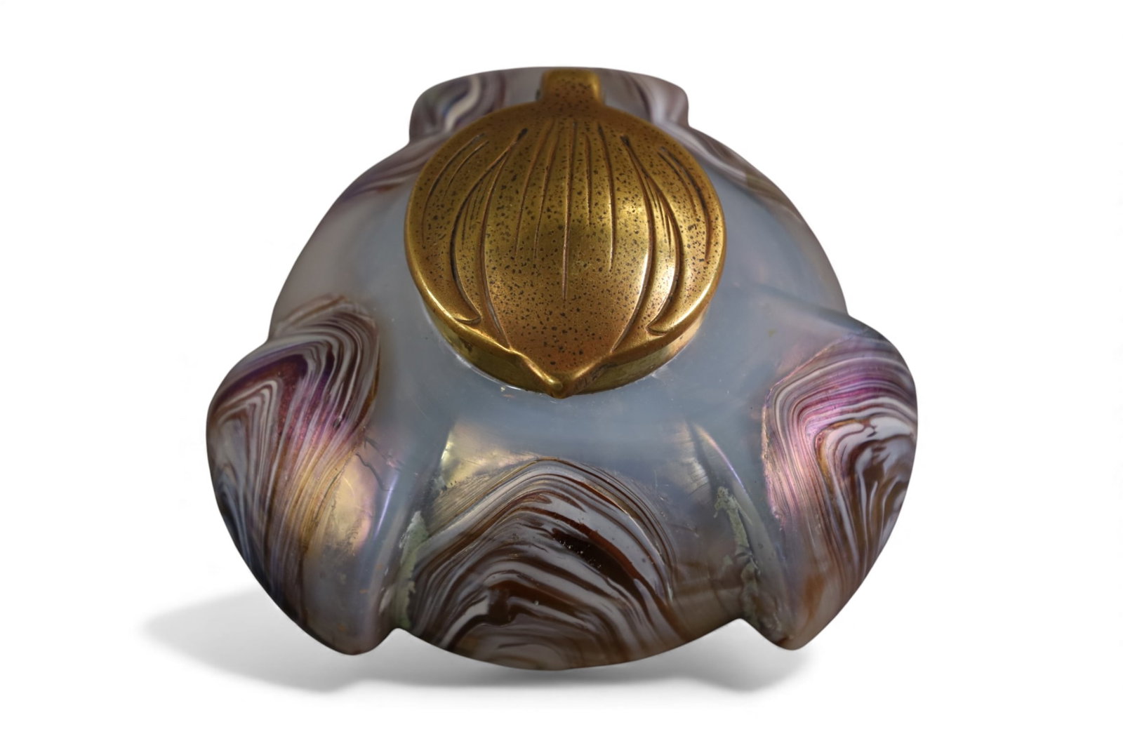 ART GLASS INKWELL (1 of 3)