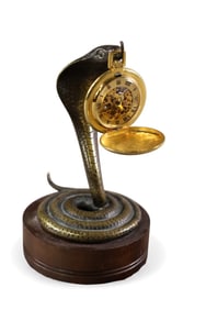 BRONZE COBRA POCKET WATCH HOLDER