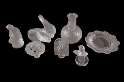 7 PIECES OF LALIQUE