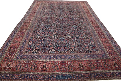 APPROX 10' 10" x 16" 6" HANDMADE WOOL RUG