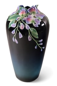 FRANZ PORCELAIN WISTERIA VASE