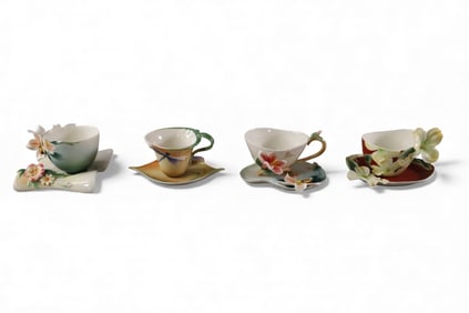 FRANZ PORCELAIN CUPS & SAUCERS