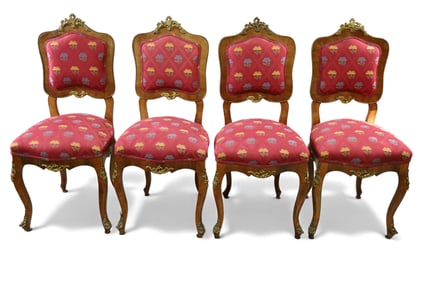 SET OF 4 FRENCH SIDE CHAIRS