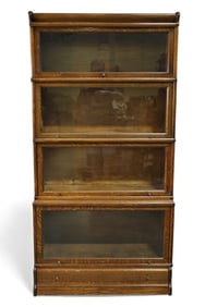 1900'S AM. OAK LAWYER'S BOOKCASE