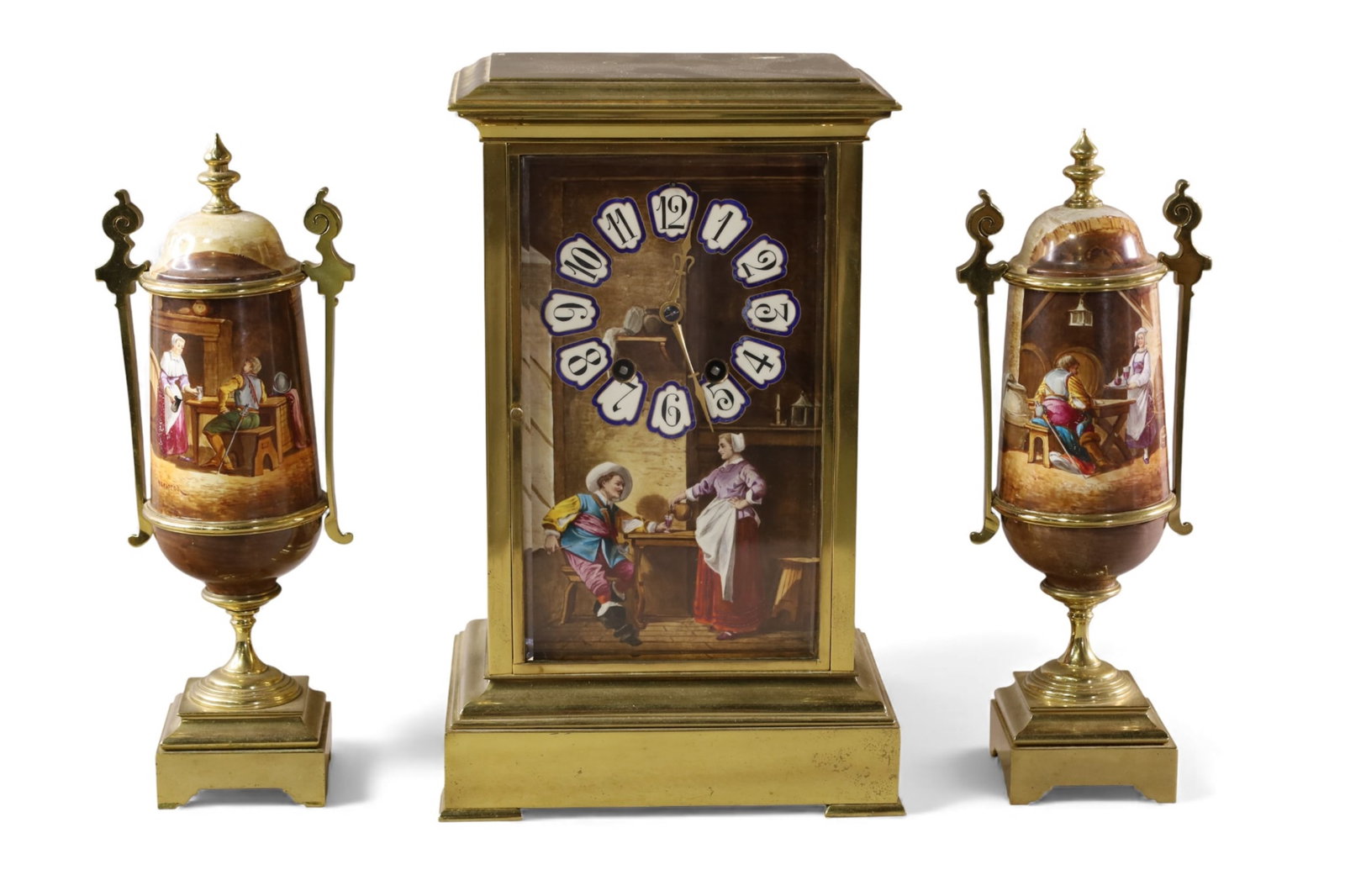 3 PIECE FRENCH CLOCK SET (1 of 6)