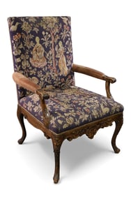 NEEDLEPOINT ARMCHAIR