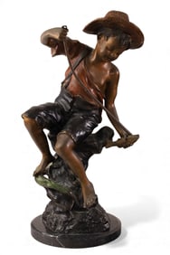 FISHING BOY BRONZE