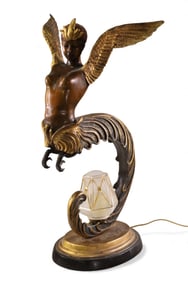 WINGED MAIDEN TABLE LAMP
