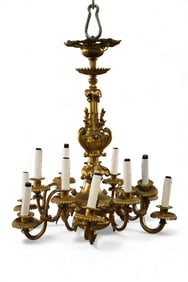 FRENCH BRONZE CHANDELIER
