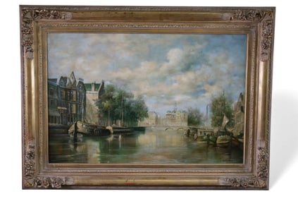 AMSTERDAM CANAL PAINTING
