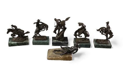 6 MINIATURE BRONZES