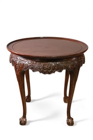 CARVED LAMP TABLE