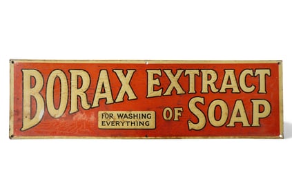 BORAX SOAP TIN SIGN