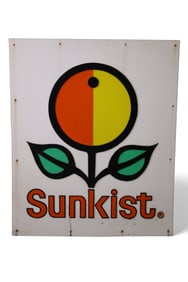 LARGE PLASTIC SUNKIST SIGN