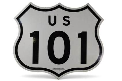 AUTHENTIC CALIFORNIA HIGHWAY 101 SIGN