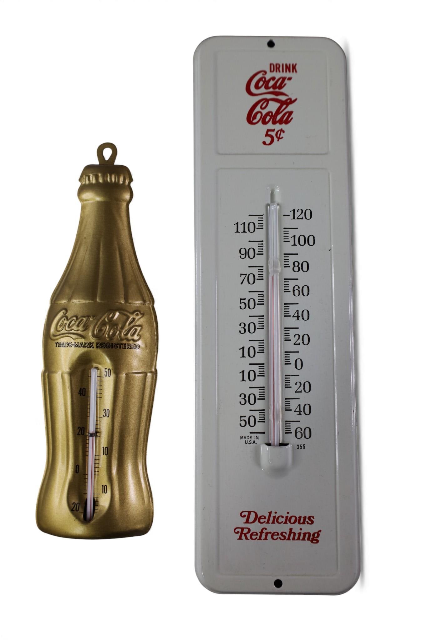 2 COCA COLA THERMOMETERS (1 of 2)