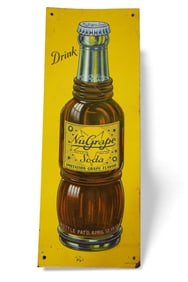 NUGRAPE SODA TIN SIGN
