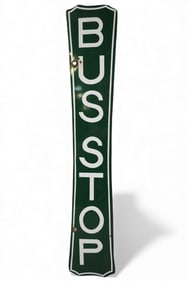 BUS STOP PORCELAIN SIGN