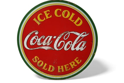 1930'S COCA COLA TIN SIGN