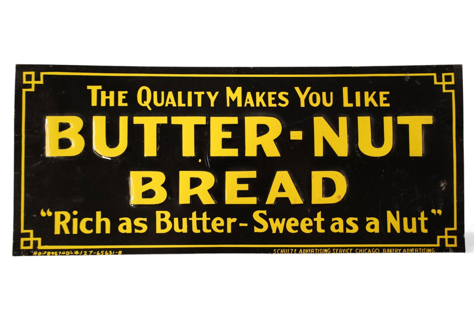 BUTTER-NUT BREAD TIN SIGN (1 of 2)