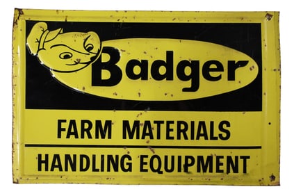 BADGER FARM MATERIALS SIGN