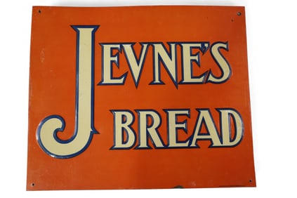 JEVNE'S BREAD TIN SIGN