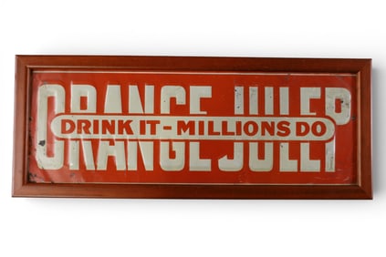 ORANGE JULEP TIN SIGN