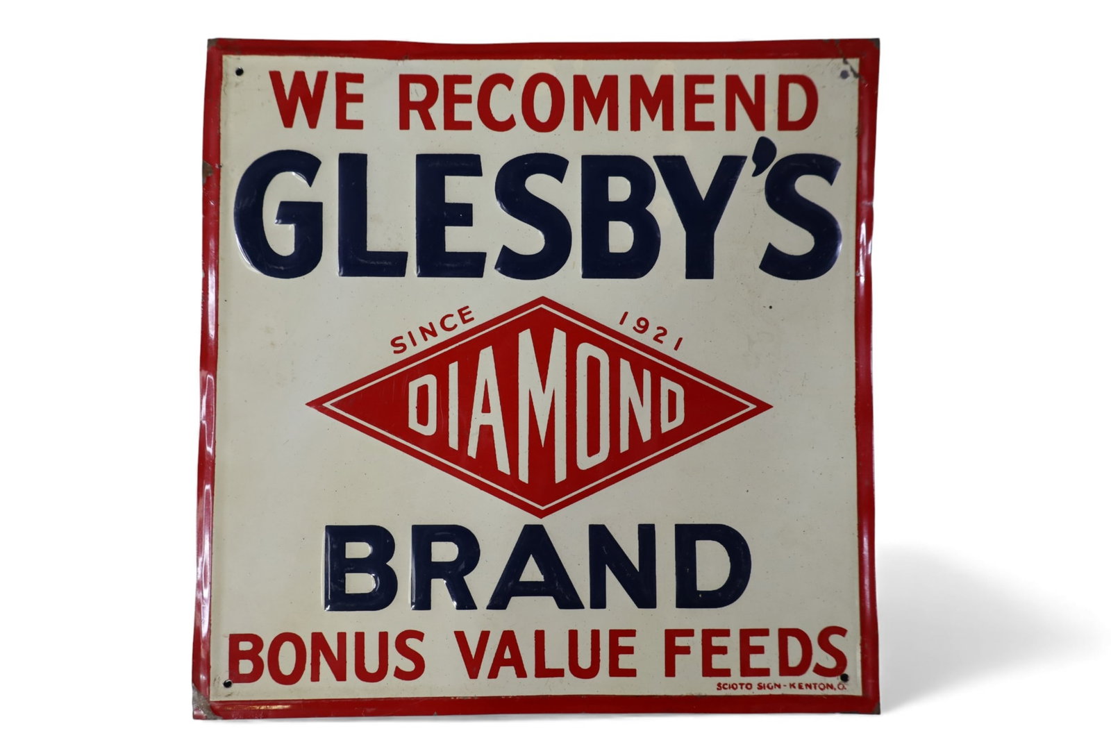 GLESBY'S BRAND FEED SIGN (1 of 2)