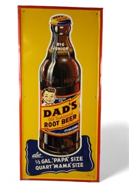 DAD'S ROOT BEER TIN SIGN