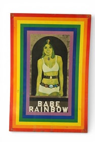 PETER BLAKE BABE RAINBOW TIN SIGN