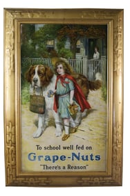 GRAPE-NUTS TIN SIGN