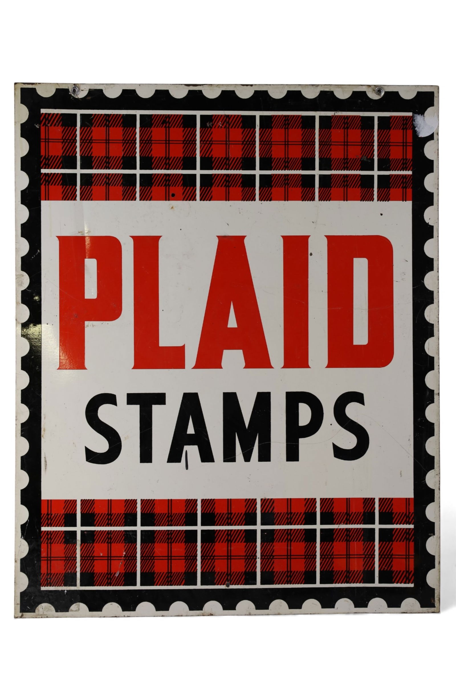 PLAID STAMPS SIGN (1 of 2)