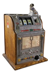 MILLS 5 CENT OWL SLOT MACHINE