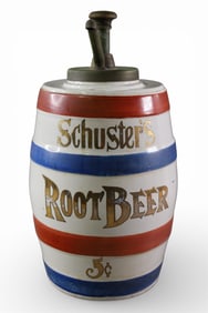 SCHUSTER'S ROOT BEER BARREL