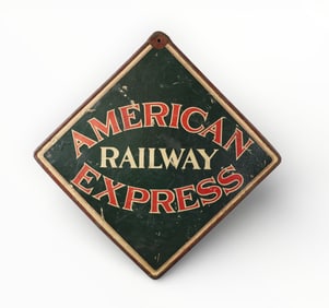AMERICAN EXPRESS RAILWAY SIGN