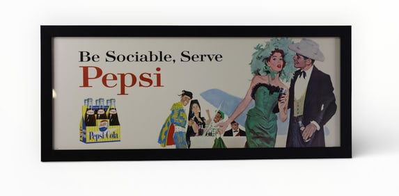 FRAMED PEPSI AD