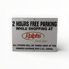 RALPHS GROCERY STORE SIGN