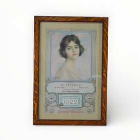 1922 FRAMED CALENDAR