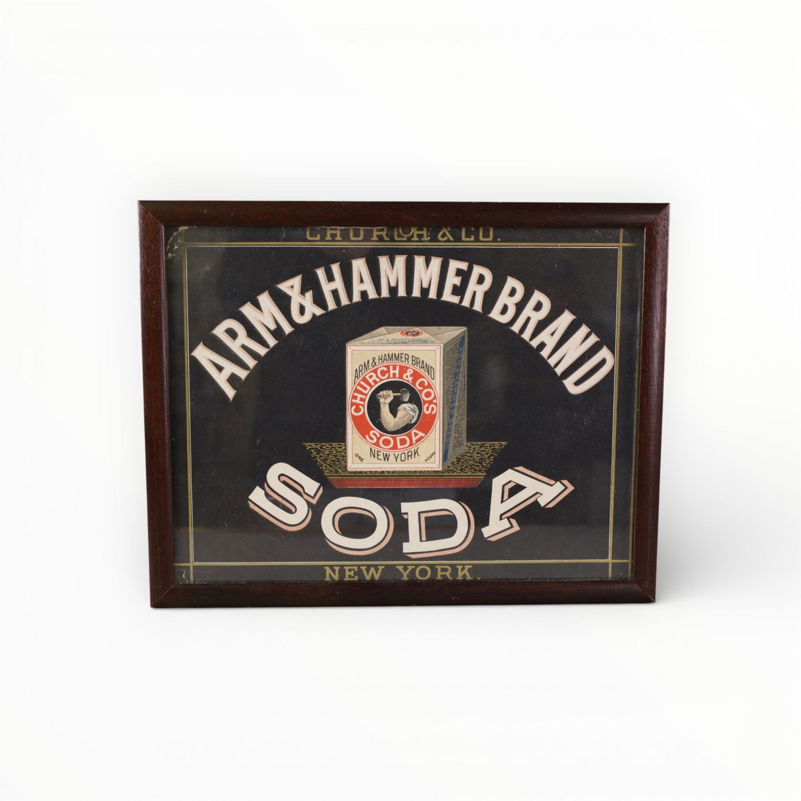 ARM AND HAMMER FRAMED AD (1 of 2)