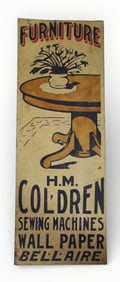 TIN FURNITURE SIGN