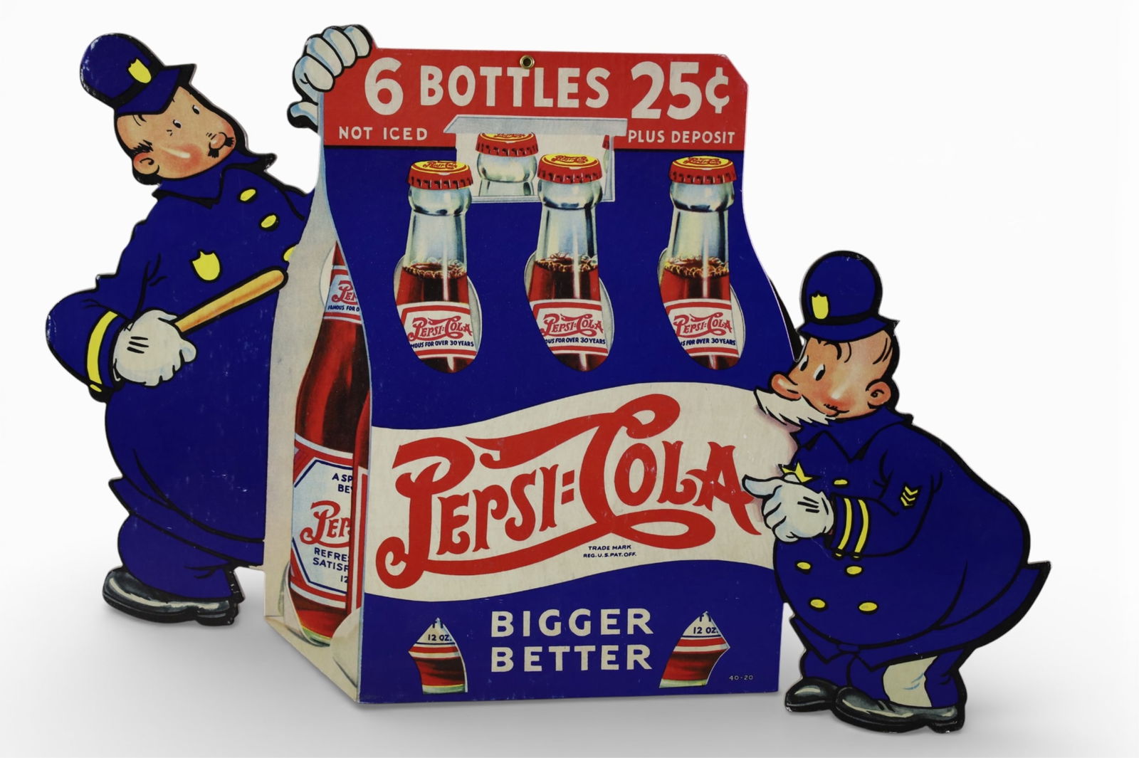 REPRODUCTION CARDBOARD PEPSI AD (1 of 2)