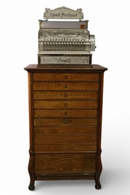 CASH REGISTER ON STAND