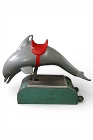 1950s DOLPHIN COIN OP KIDDIE RIDE