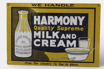 HARMONY CREAMERY SIGN